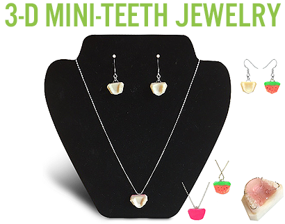 3-D Mini-Teeth Jewelry